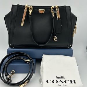 Coach Limited Dreamer 21  In Black Leather Handbag Crossbody Chelsea Like New